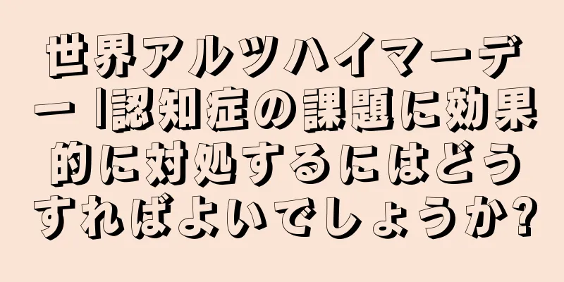 世界アルツハイマーデー |認知症の課題に効果的に対処するにはどうすればよいでしょうか?