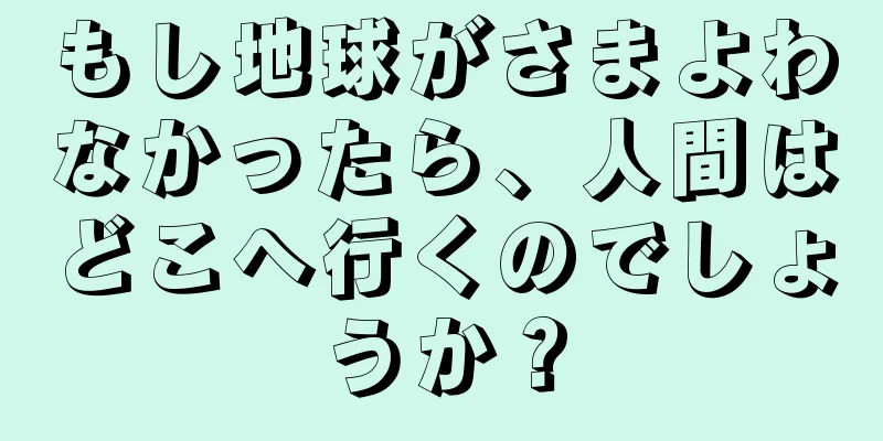もし地球がさまよわなかったら、人間はどこへ行くのでしょうか？