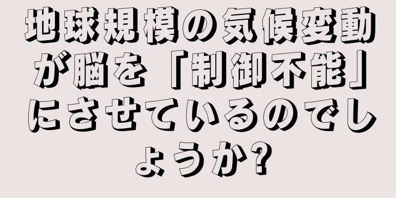 地球規模の気候変動が脳を「制御不能」にさせているのでしょうか?