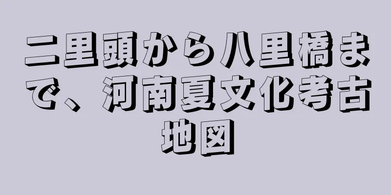 二里頭から八里橋まで、河南夏文化考古地図
