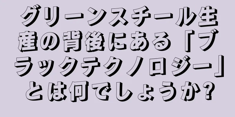 グリーンスチール生産の背後にある「ブラックテクノロジー」とは何でしょうか?
