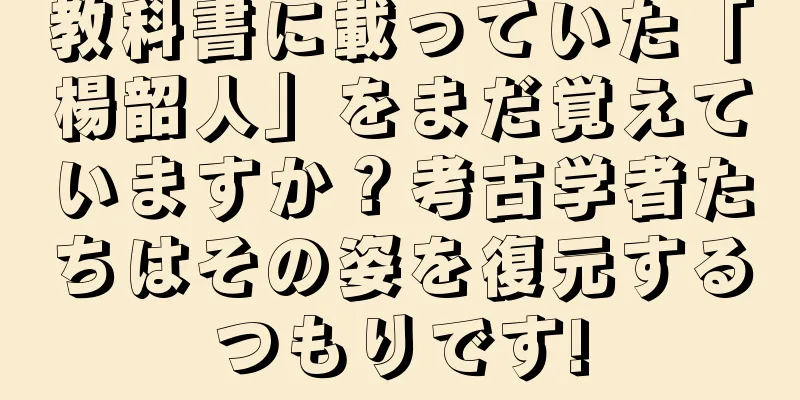 教科書に載っていた「楊韶人」をまだ覚えていますか？考古学者たちはその姿を復元するつもりです!