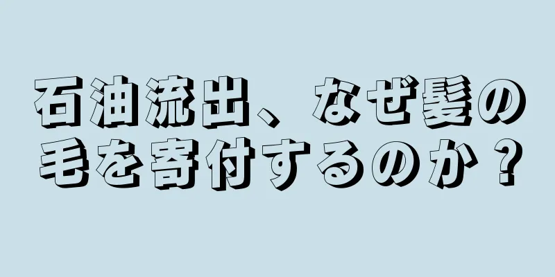 石油流出、なぜ髪の毛を寄付するのか？