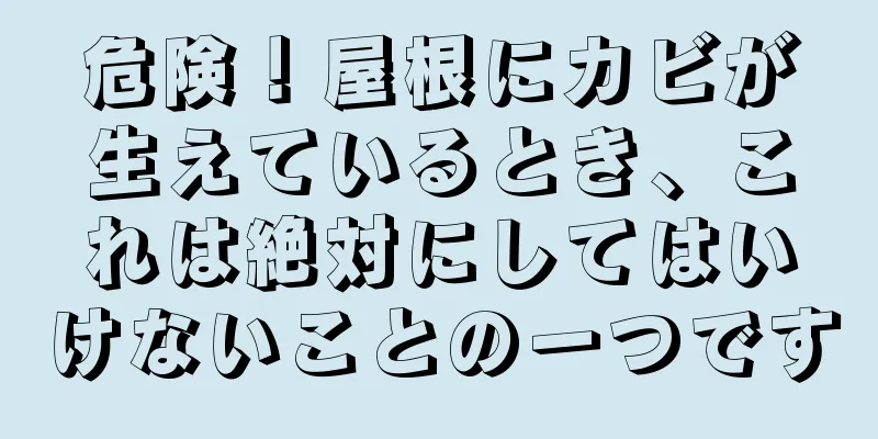 危険！屋根にカビが生えているとき、これは絶対にしてはいけないことの一つです
