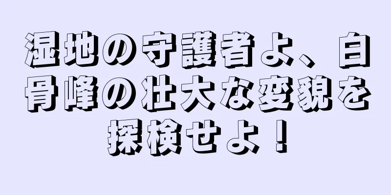 湿地の守護者よ、白骨峰の壮大な変貌を探検せよ！