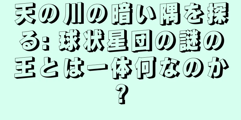 天の川の暗い隅を探る: 球状星団の謎の王とは一体何なのか?