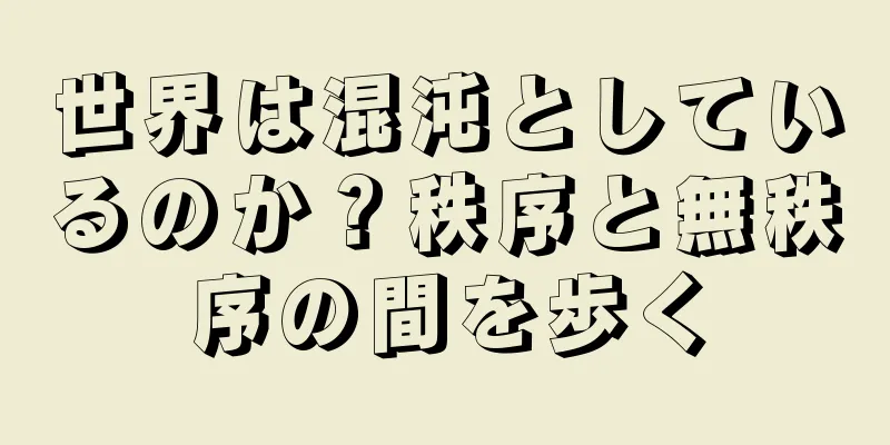 世界は混沌としているのか？秩序と無秩序の間を歩く