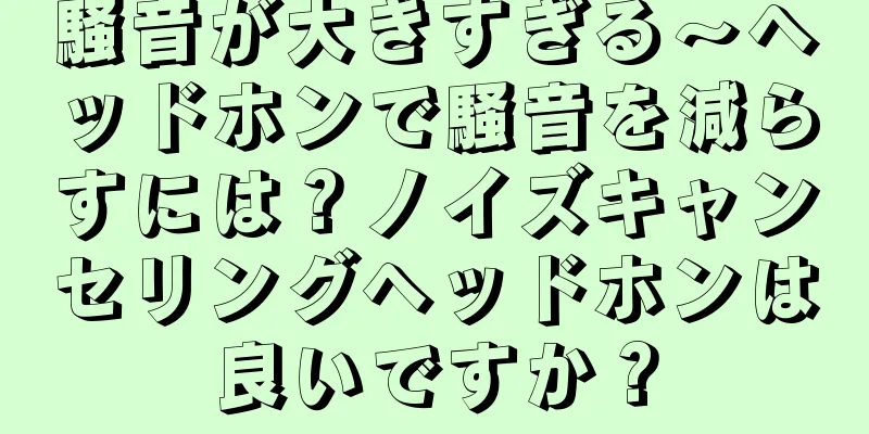 騒音が大きすぎる～ヘッドホンで騒音を減らすには？ノイズキャンセリングヘッドホンは良いですか？
