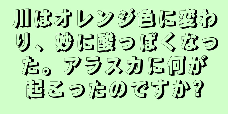 川はオレンジ色に変わり、妙に酸っぱくなった。アラスカに何が起こったのですか?