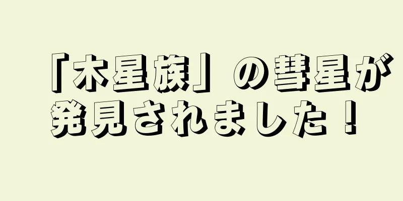 「木星族」の彗星が発見されました！