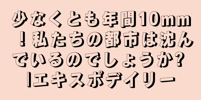 少なくとも年間10mm！私たちの都市は沈んでいるのでしょうか? |エキスポデイリー