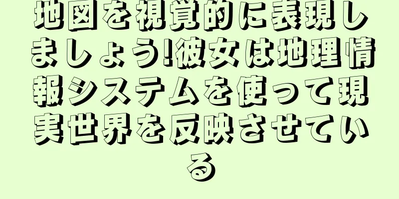 地図を視覚的に表現しましょう!彼女は地理情報システムを使って現実世界を反映させている
