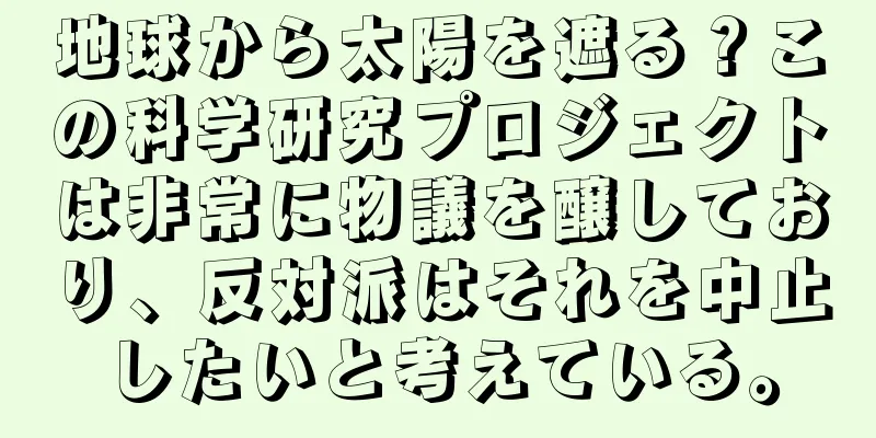 地球から太陽を遮る？この科学研究プロジェクトは非常に物議を醸しており、反対派はそれを中止したいと考えている。