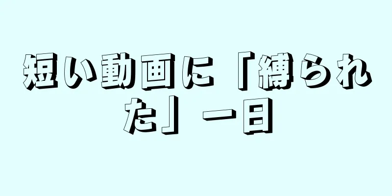 短い動画に「縛られた」一日