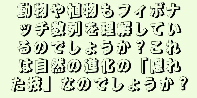 動物や植物もフィボナッチ数列を理解しているのでしょうか？これは自然の進化の「隠れた技」なのでしょうか？