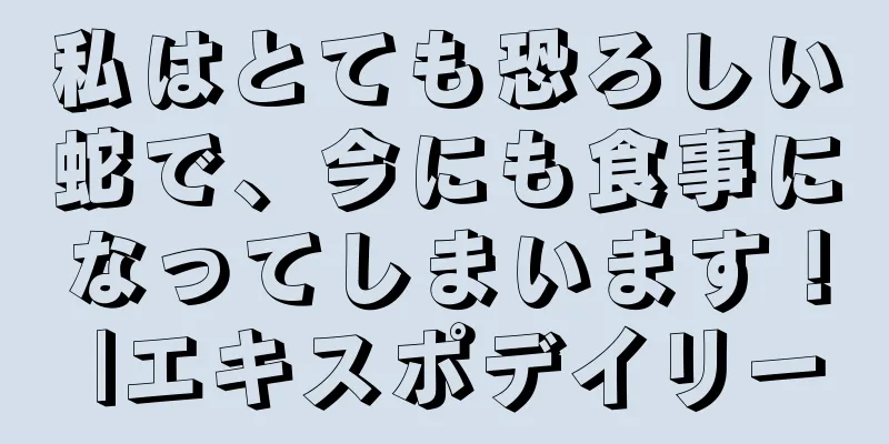 私はとても恐ろしい蛇で、今にも食事になってしまいます！ |エキスポデイリー