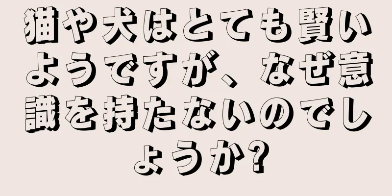 猫や犬はとても賢いようですが、なぜ意識を持たないのでしょうか?