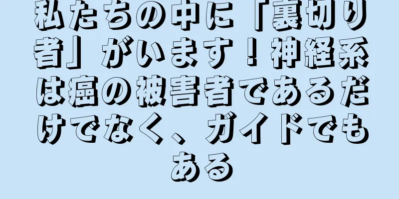 私たちの中に「裏切り者」がいます！神経系は癌の被害者であるだけでなく、ガイドでもある