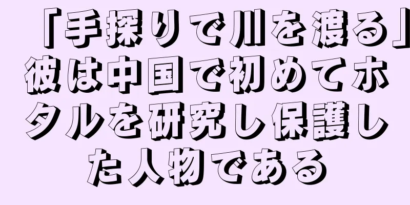 「手探りで川を渡る」彼は中国で初めてホタルを研究し保護した人物である