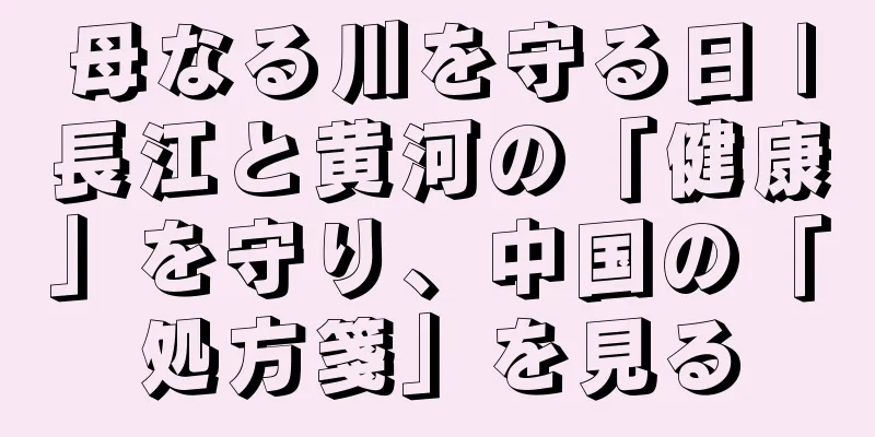 母なる川を守る日 |長江と黄河の「健康」を守り、中国の「処方箋」を見る