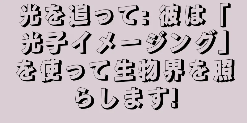 光を追って: 彼は「光子イメージング」を使って生物界を照らします!