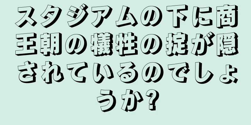 スタジアムの下に商王朝の犠牲の掟が隠されているのでしょうか?