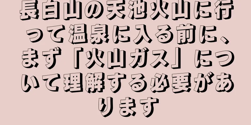 長白山の天池火山に行って温泉に入る前に、まず「火山ガス」について理解する必要があります