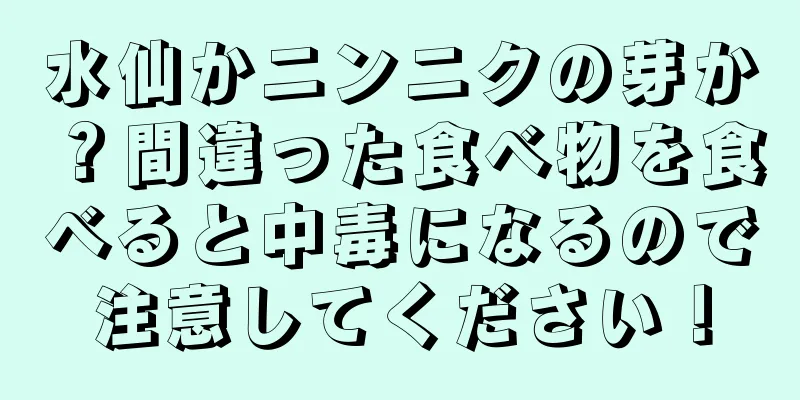 水仙かニンニクの芽か？間違った食べ物を食べると中毒になるので注意してください！