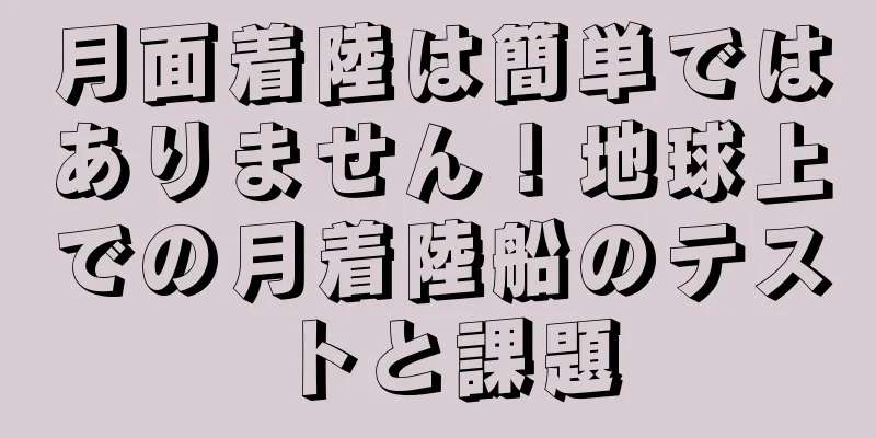 月面着陸は簡単ではありません！地球上での月着陸船のテストと課題