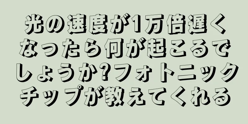光の速度が1万倍遅くなったら何が起こるでしょうか?フォトニックチップが教えてくれる