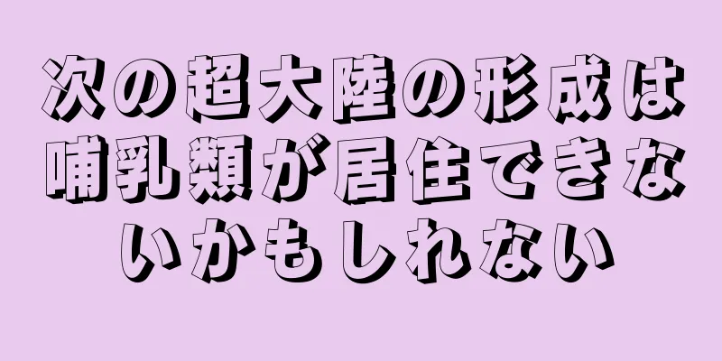 次の超大陸の形成は哺乳類が居住できないかもしれない
