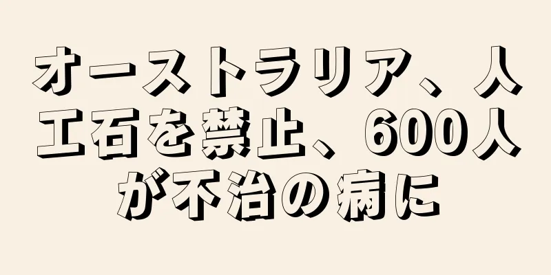 オーストラリア、人工石を禁止、600人が不治の病に
