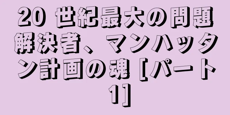20 世紀最大の問題解決者、マンハッタン計画の魂 [パート 1]