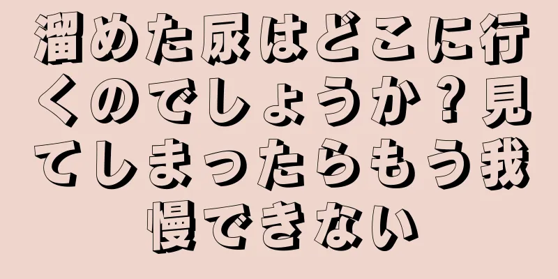 溜めた尿はどこに行くのでしょうか？見てしまったらもう我慢できない
