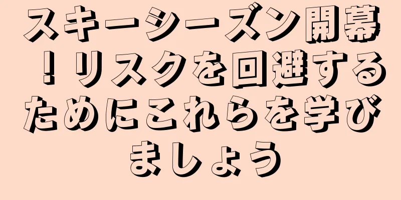 スキーシーズン開幕！リスクを回避するためにこれらを学びましょう