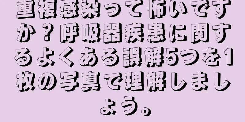 重複感染って怖いですか？呼吸器疾患に関するよくある誤解5つを1枚の写真で理解しましょう。