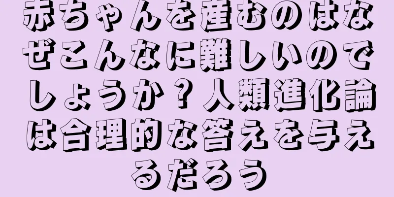 赤ちゃんを産むのはなぜこんなに難しいのでしょうか？人類進化論は合理的な答えを与えるだろう
