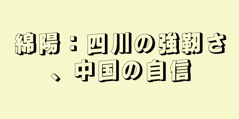 綿陽：四川の強靭さ、中国の自信