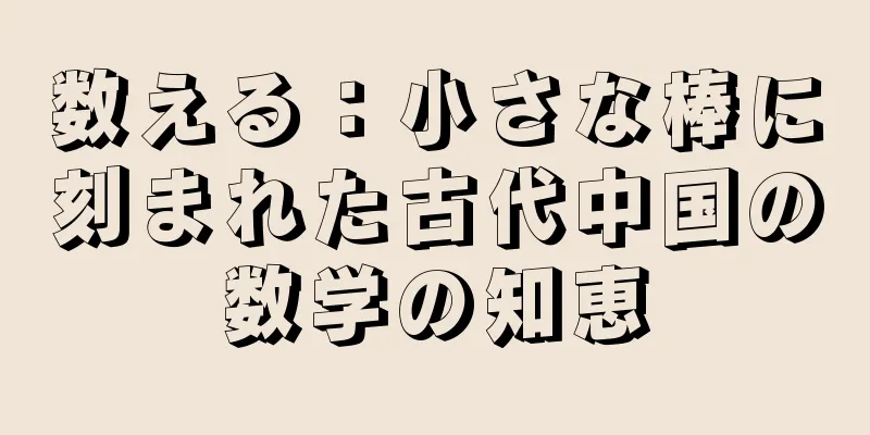 数える：小さな棒に刻まれた古代中国の数学の知恵