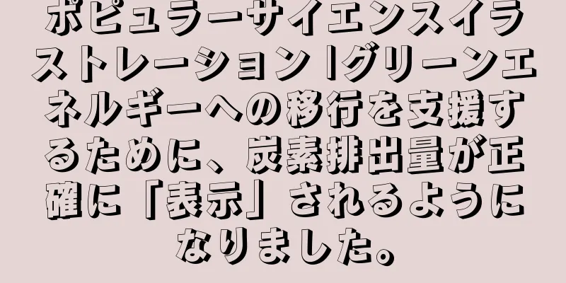 ポピュラーサイエンスイラストレーション |グリーンエネルギーへの移行を支援するために、炭素排出量が正確に「表示」されるようになりました。
