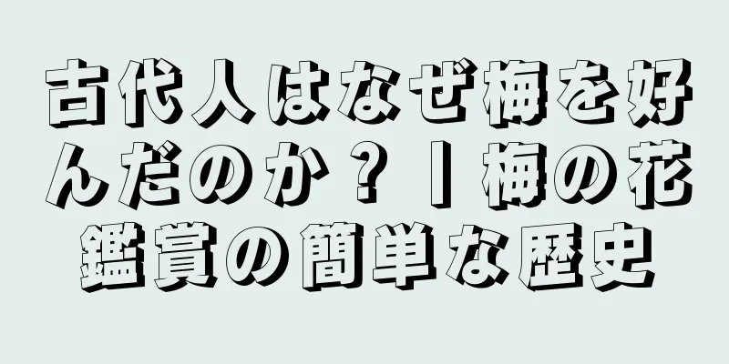 古代人はなぜ梅を好んだのか？丨梅の花鑑賞の簡単な歴史