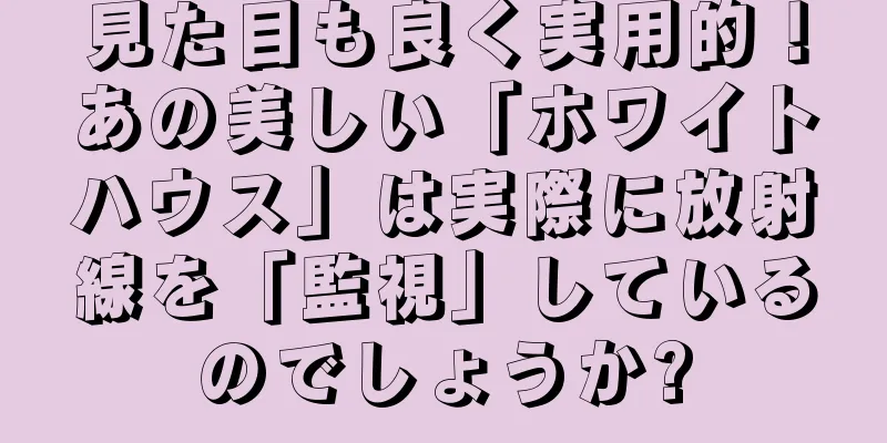 見た目も良く実用的！あの美しい「ホワイトハウス」は実際に放射線を「監視」しているのでしょうか?