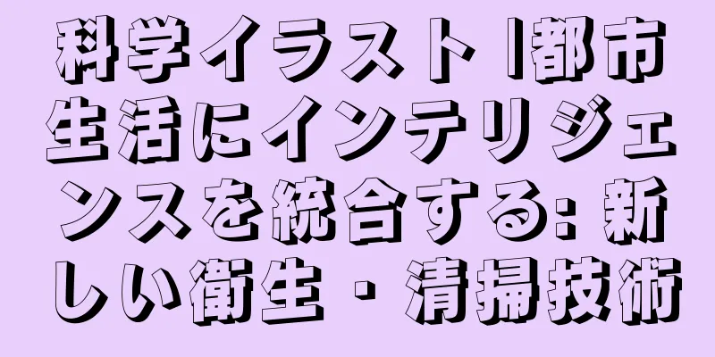科学イラスト |都市生活にインテリジェンスを統合する: 新しい衛生・清掃技術