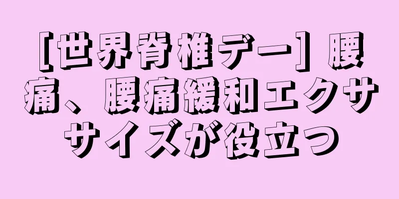 [世界脊椎デー] 腰痛、腰痛緩和エクササイズが役立つ