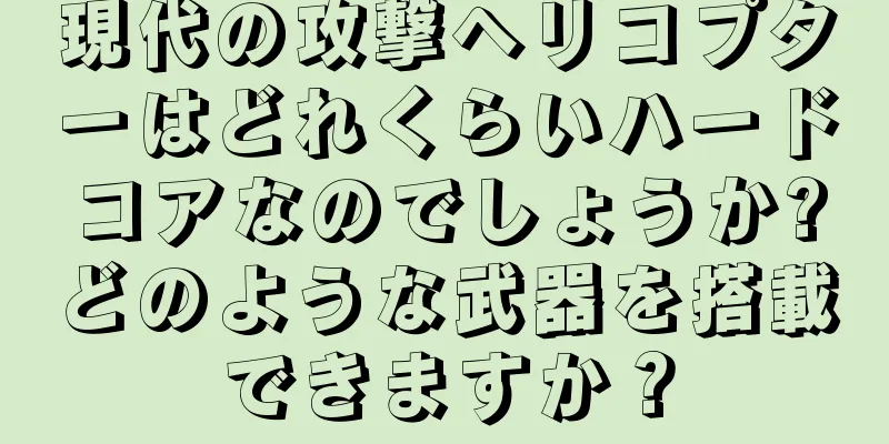 現代の攻撃ヘリコプターはどれくらいハードコアなのでしょうか?どのような武器を搭載できますか？