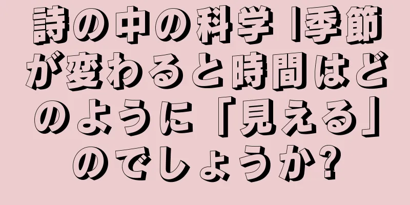 詩の中の科学 |季節が変わると時間はどのように「見える」のでしょうか?