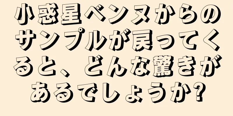 小惑星ベンヌからのサンプルが戻ってくると、どんな驚きがあるでしょうか?