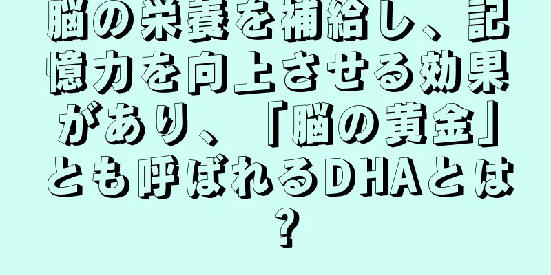 脳の栄養を補給し、記憶力を向上させる効果があり、「脳の黄金」とも呼ばれるDHAとは？