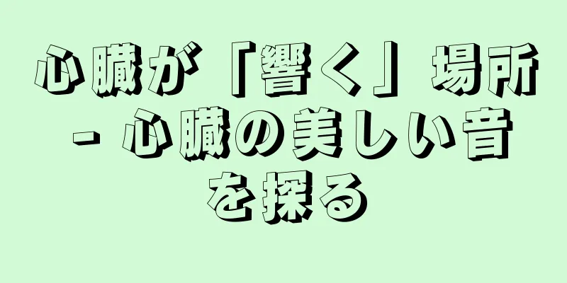 心臓が「響く」場所 - 心臓の美しい音を探る