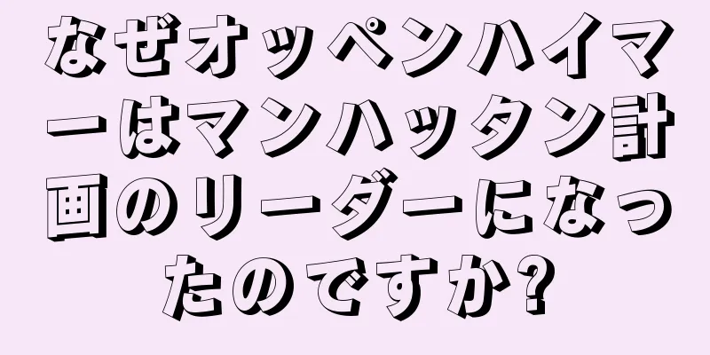 なぜオッペンハイマーはマンハッタン計画のリーダーになったのですか?